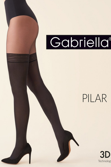 Колготки імітація панчіх Gabriella Pilar 60d — Купити в Dorin.shop | Ціна, Фото