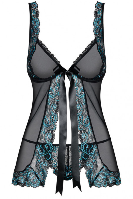 Пеньюар с трусиками Obsessive Amanta babydoll  — Заказать онлайн с доставкой