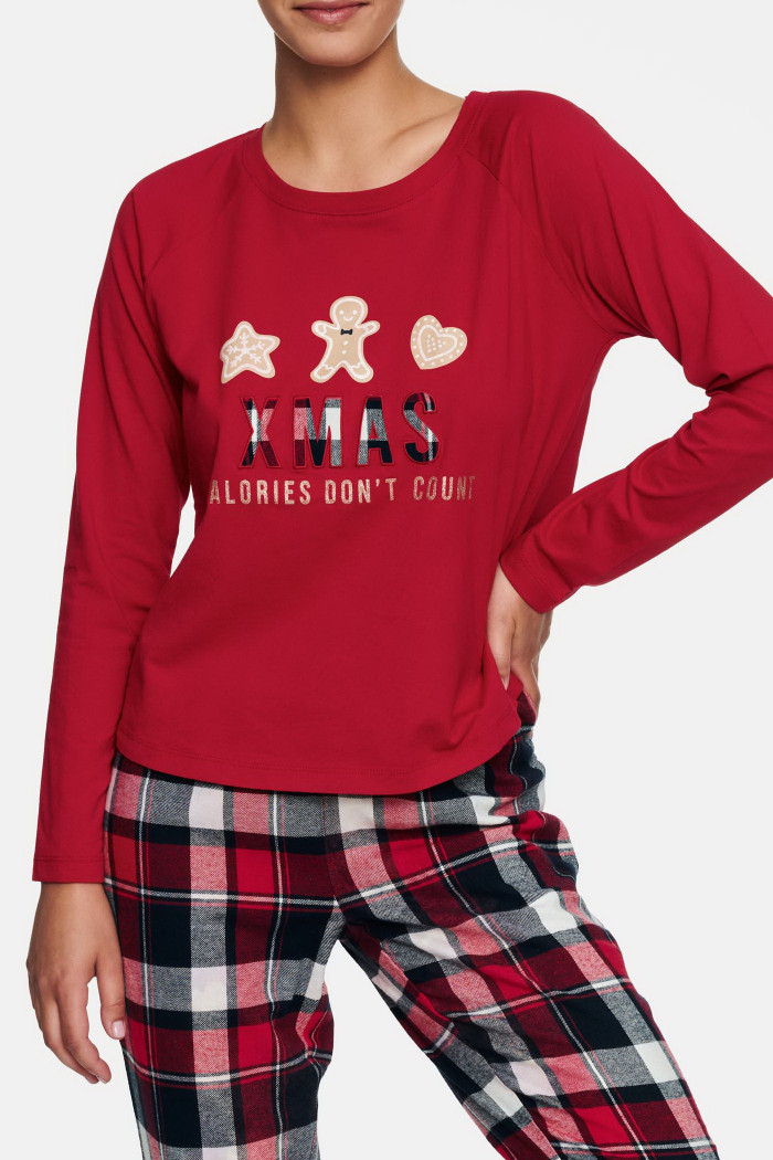Пижама женская с новогодним принтом HENDERSON 40123 HYGGE  — Заказать онлайн с доставкой
