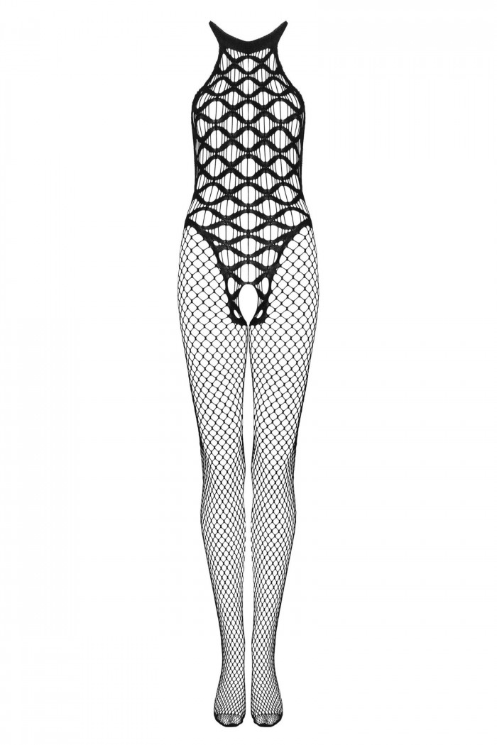 Комбинезон-сетка с вырезом Obsessive G332  — Заказать онлайн с доставкой