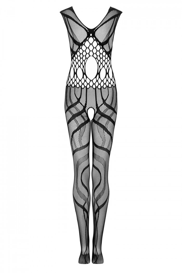 Комбинезон-сетка с вырезом Obsessive G328  — Заказать онлайн с доставкой