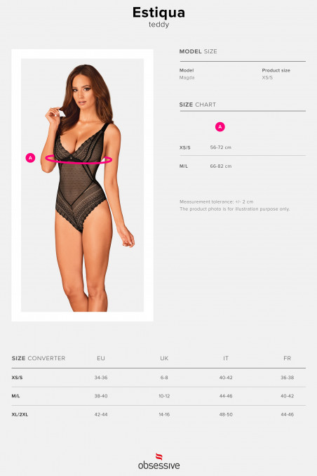 Боді напівпрозоре Obsessive Estiqua — Купити в Dorin.shop | Ціна, Фото