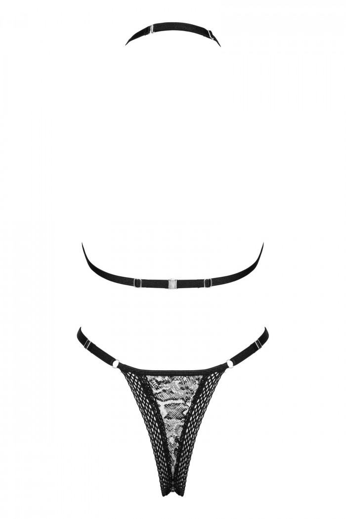 Комплект белья с анималистичным принтом Obsessive Xenita set  — Заказать онлайн с доставкой