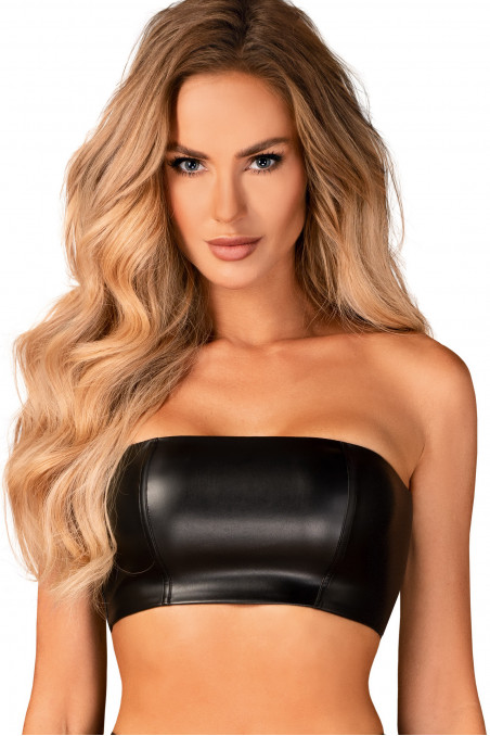 Топ з ефектом мокрої шкіри Obsessive HERMEZA TOP — Купити в Dorin.shop | Ціна, Фото