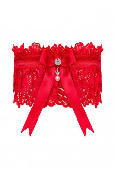 Підв'язка на ногу з бантиком Obsessive Amor Cherris — Купити в Dorin.shop | Ціна, Фото 2