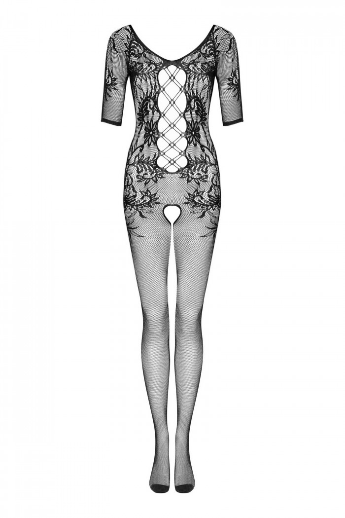 Комбинезон-сетка с вырезом Obsessive F238  — Заказать онлайн с доставкой