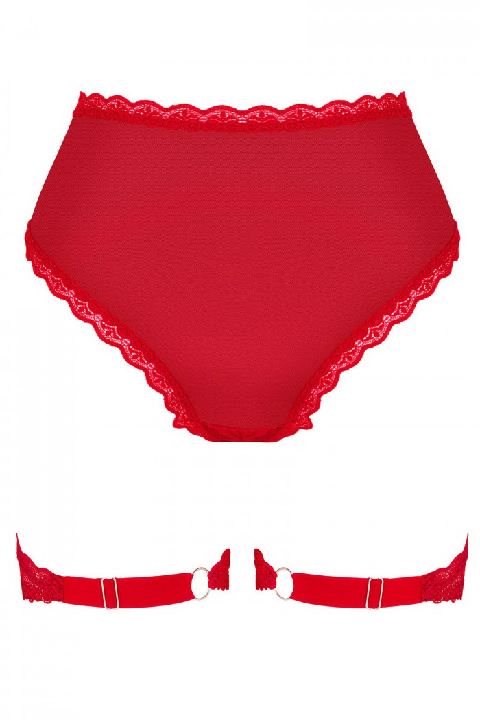 Трусики с подвязками Obsessive Belovya  — Заказать онлайн с доставкой