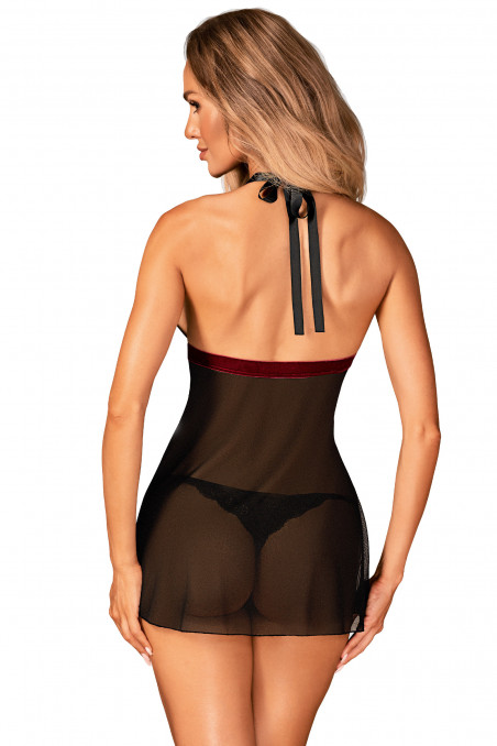 Бебідолл прозорий з трусиками Obsessive Rossita Babydoll — Купити в Dorin.shop | Ціна, Фото
