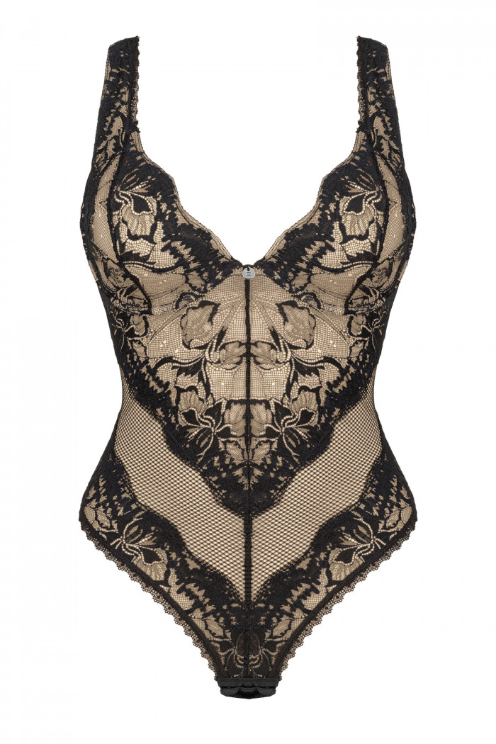 Боді напівпрозоре мереживне Obsessive Olvidia — Купити в Dorin.shop | Ціна, Фото
