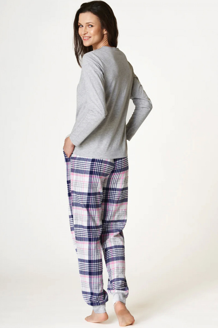 Піжама жіноча зі штанами в клітку Key LNS 446 B22 — Купити в Dorin.shop | Ціна, Фото
