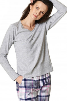 Піжама жіноча зі штанами в клітку Key LNS 446 B22 — Купити в Dorin.shop | Ціна, Фото