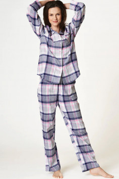 Піжама жіноча фланелева в клітку Key LNS 445 B22 — Купити в Dorin.shop | Ціна, Фото