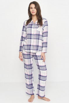 Піжама жіноча фланелева в клітку Key LNS 445 B22 — Купити в Dorin.shop | Ціна, Фото 2