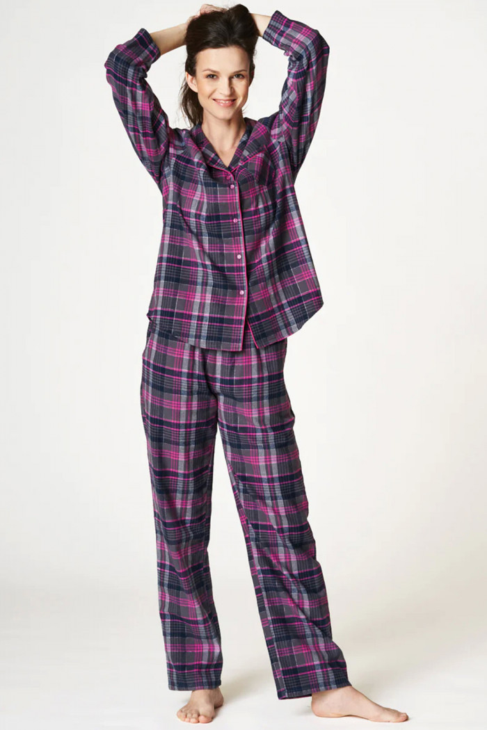 Піжама жіноча фланелева в клітку Key LNS 440 B22 — Купити в Dorin.shop | Ціна, Фото