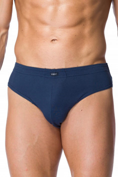 Трусы-слип мужские большого размера KEY MPC 126 Navy  — Заказать онлайн с доставкой