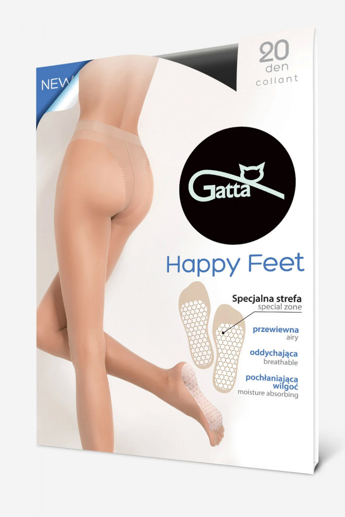 Колготки с уплотненной стопой Gatta Happy Feet 20d  — Заказать онлайн с доставкой