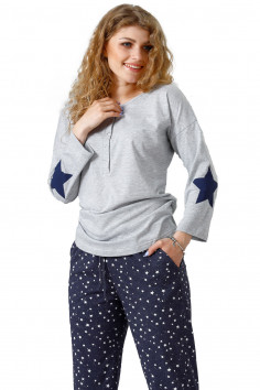 Піжама жіноча зі штанами LEVEZA 1094 Salma — Купити в Dorin.shop | Ціна, Фото 2