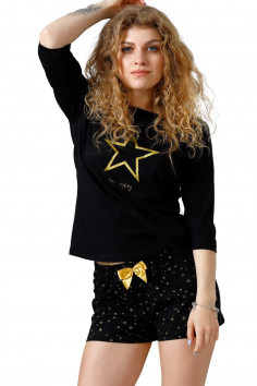 Піжама жіноча з шортами LEVEZA 1091 GABORA — Купити в Dorin.shop | Ціна, Фото