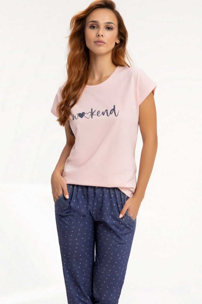 Пижама женская большого размера с брюками LUNA 626  — Заказать онлайн с доставкой