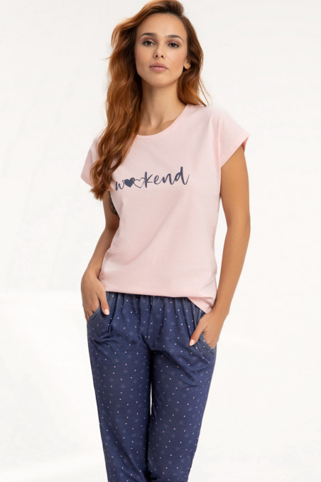 Пижама женская большого размера с брюками LUNA 626  — Заказать онлайн с доставкой