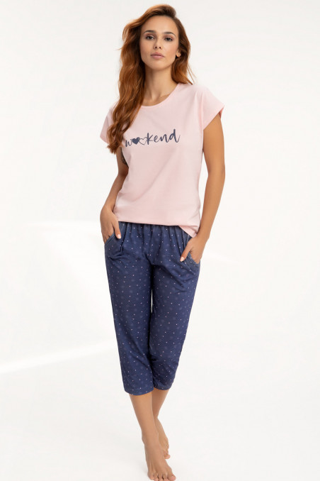 Пижама женская большого размера с брюками LUNA 626  — Заказать онлайн с доставкой