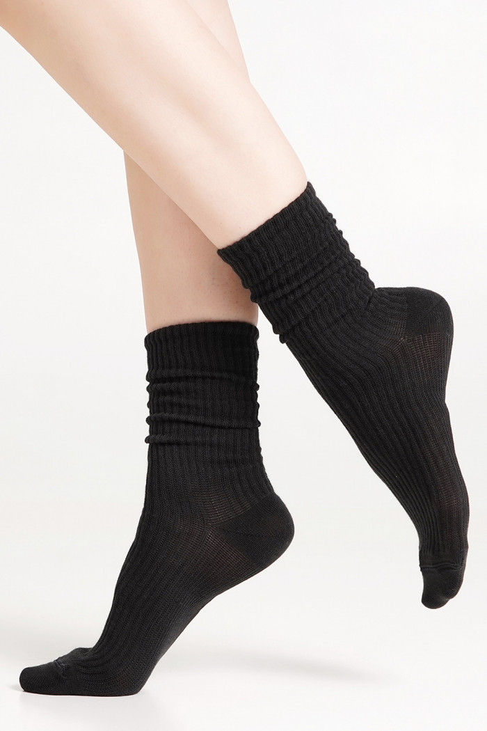 Носки хлопковые в рубчик GIULIA WS4 RIB  — Заказать онлайн с доставкой