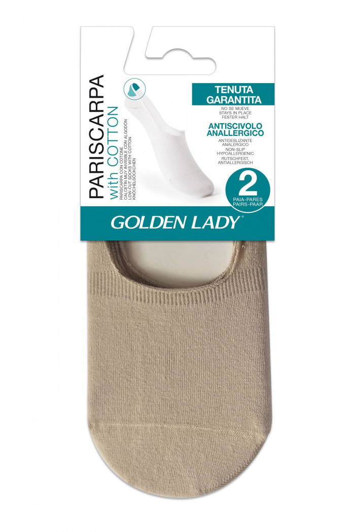 Сліди високі бавовняні GOLDEN LADY Pariscarpa invisible with cotton (2пари) — Купити в Dorin.shop | Ціна, Фото