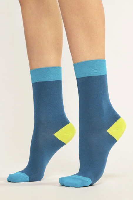 Шкарпетки бавовняні кольорові Gabriella SK 004 Cotton Blue — Купити в Dorin.shop | Ціна, Фото