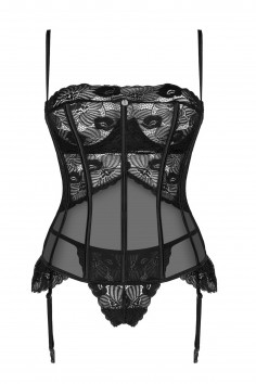 Корсет жіночий з трусиками Obsessive Serena Love corset — Купити в Dorin.shop | Ціна, Фото 2