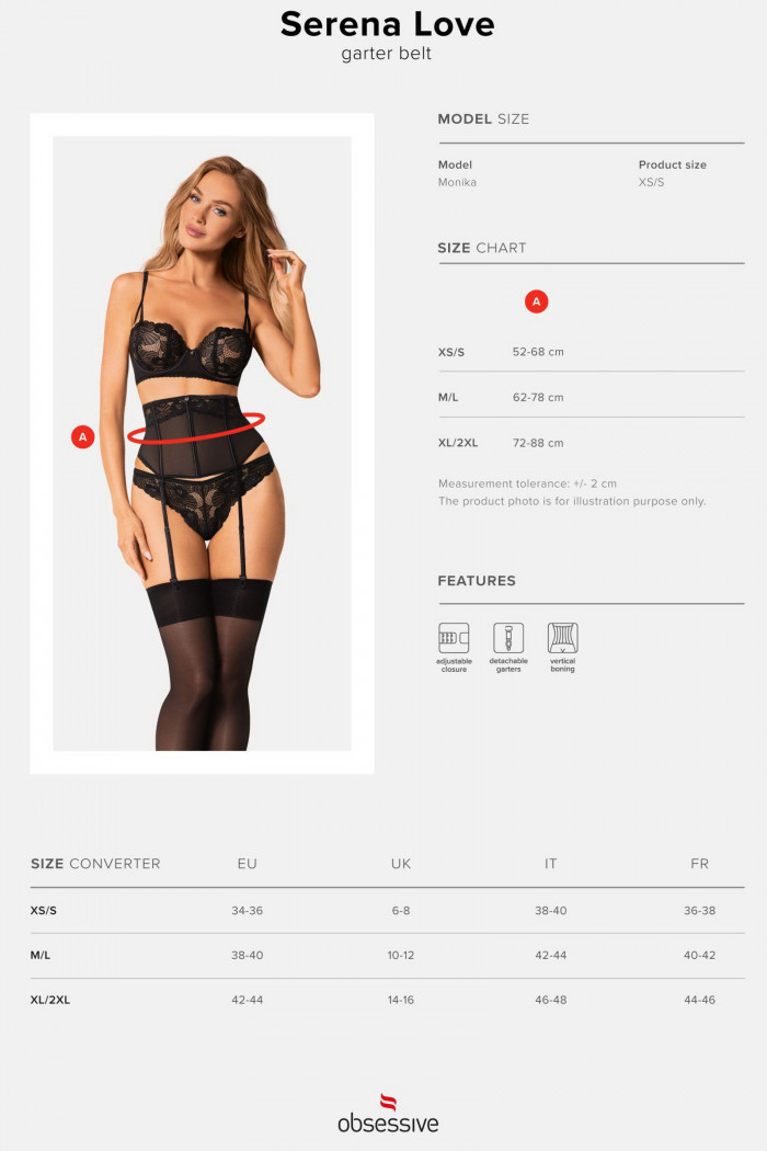 Пояс-корсет для чулок Obsessive Serena Love  — Заказать онлайн с доставкой