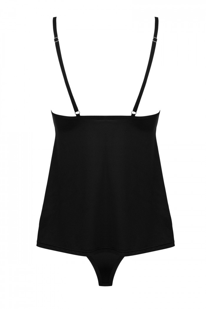 Комплект сатиновый - топ с трусиками Obsessive Bella Rou top  — Заказать онлайн с доставкой