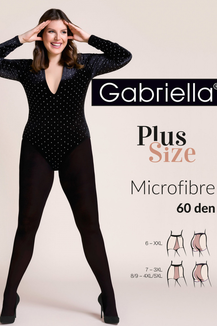 Колготки большого размера Gabriella Microfibre 60 Plus Size • Dorin.shop