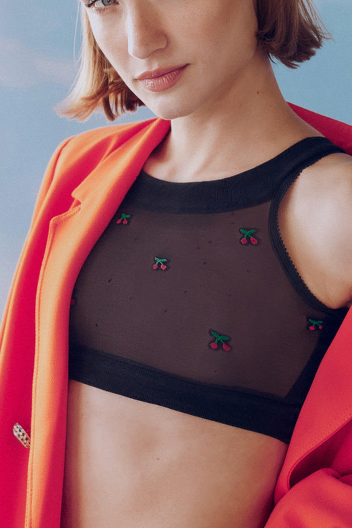 Топ бесшовный полупрозрачный GABRIELLA TOP Very Cherry  — Заказать онлайн с доставкой