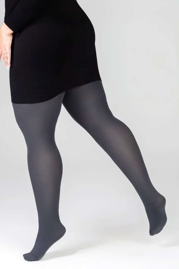 Колготки матовые большого размера Mona Margaret 50 den OBSIDIAN  — Заказать онлайн с доставкой