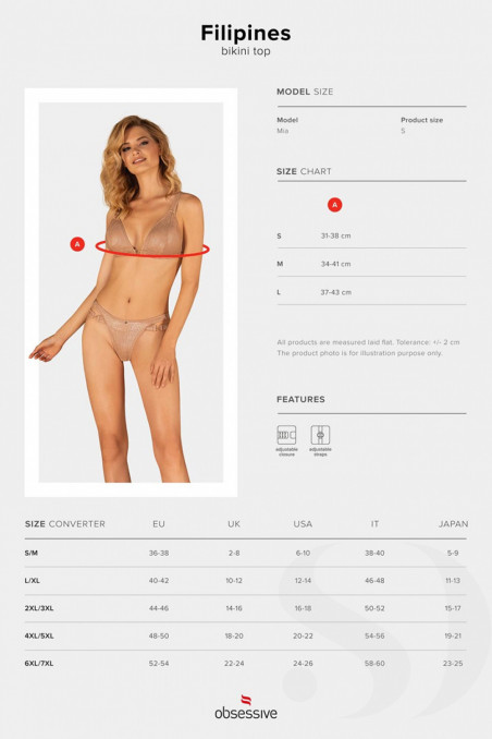 Купальник-бикини раздельный Obsessive Filipines Bikini  — Заказать онлайн с доставкой