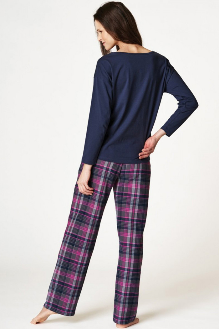 Піжама жіноча зі штанами в клітку Key LNS 441 B22 — Купити в Dorin.shop | Ціна, Фото