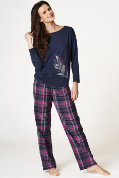 Піжама жіноча зі штанами в клітку Key LNS 441 B22 — Купити в Dorin.shop | Ціна, Фото