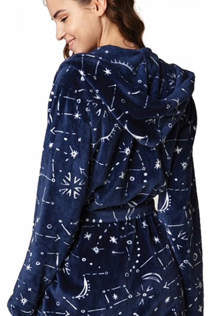 Халат жіночий теплий з капюшоном Key LGD 982 B22 — Купити в Dorin.shop | Ціна, Фото