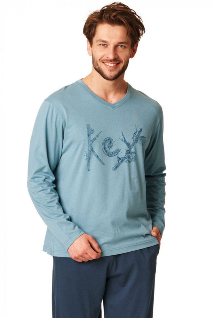 Мужской комплект/пижама хлопковый Key MNS 861 B23  — Заказать онлайн с доставкой