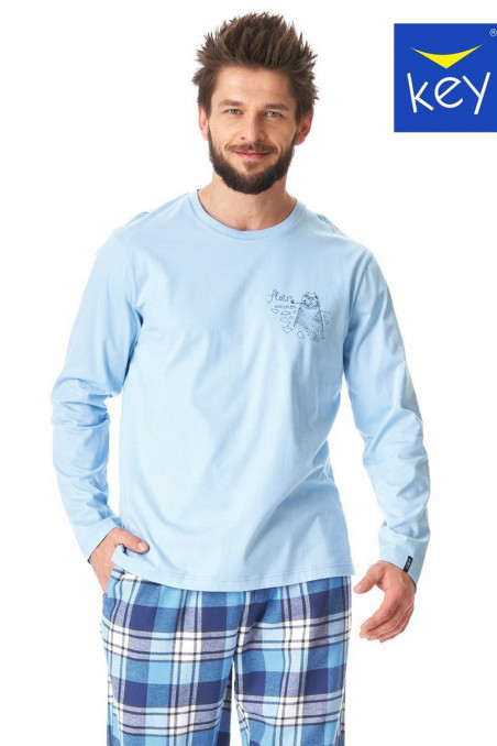 Комплект/піжама чоловічий з фланелевими штанами Key MNS 615 B23 — Купити в Dorin.shop | Ціна, Фото