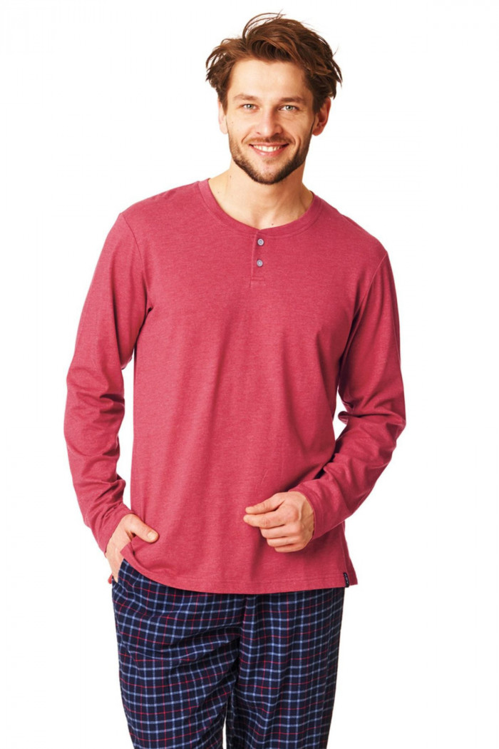 Комплект/пижама мужской с фланелевыми штанами Key MNS 451 B23  — Заказать онлайн с доставкой