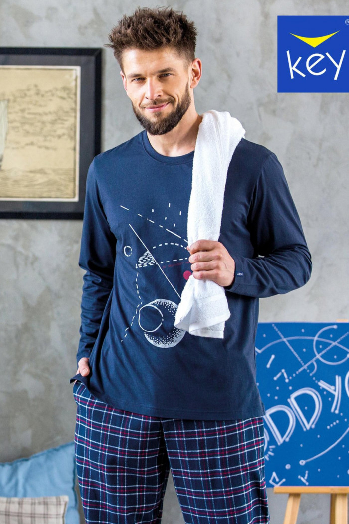 Комплект мужской с фланелевыми штанами Key MNS 616 B23  — Заказать онлайн с доставкой