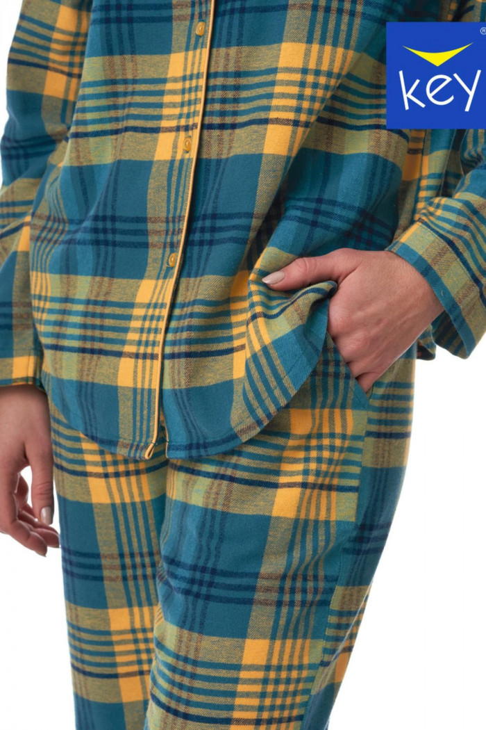 Піжама жіноча фланелева в клітку Key LNS 407 B23 — Купити в Dorin.shop | Ціна, Фото
