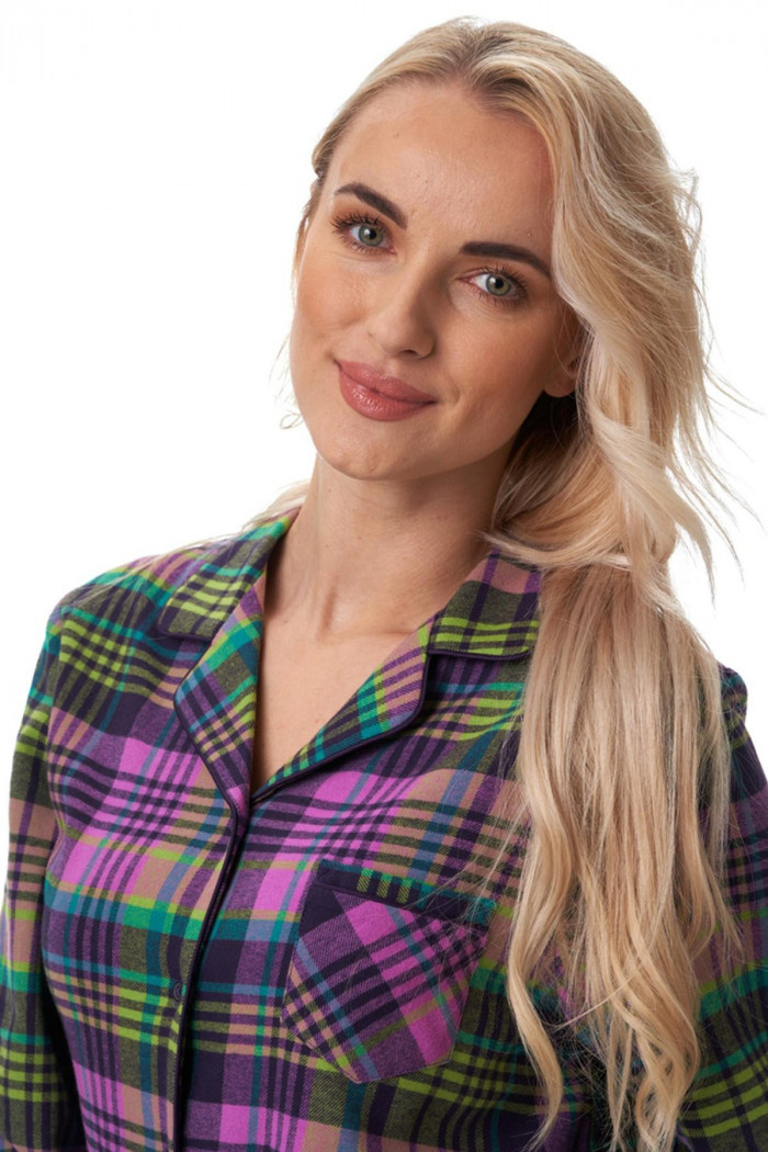 Піжама жіноча фланелева в клітку Key LNS 409 B23 — Купити в Dorin.shop | Ціна, Фото