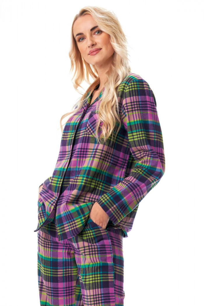 Піжама жіноча фланелева в клітку Key LNS 409 B23 — Купити в Dorin.shop | Ціна, Фото