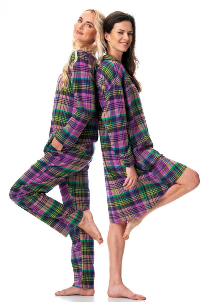 Піжама жіноча фланелева в клітку Key LNS 409 B23 — Купити в Dorin.shop | Ціна, Фото