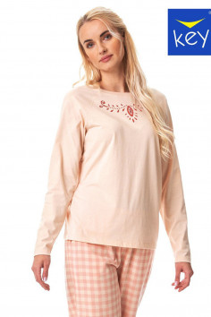 Піжама жіноча зі штанами в клітку Key LNS 447 B23 — Купити в Dorin.shop | Ціна, Фото 2