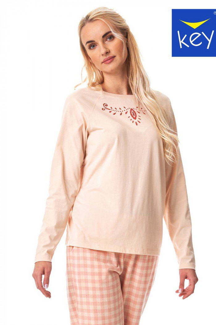 Піжама жіноча зі штанами в клітку Key LNS 447 B23 — Купити в Dorin.shop | Ціна, Фото