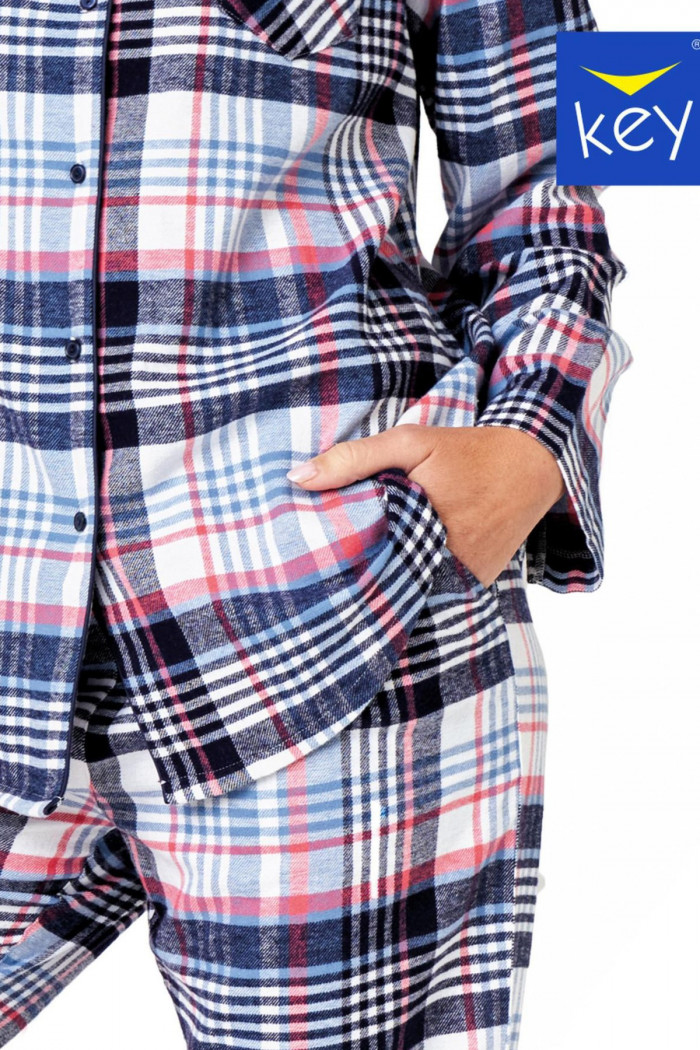 Піжама жіноча фланелева в клітку Key LNS 454 B23 — Купити в Dorin.shop | Ціна, Фото