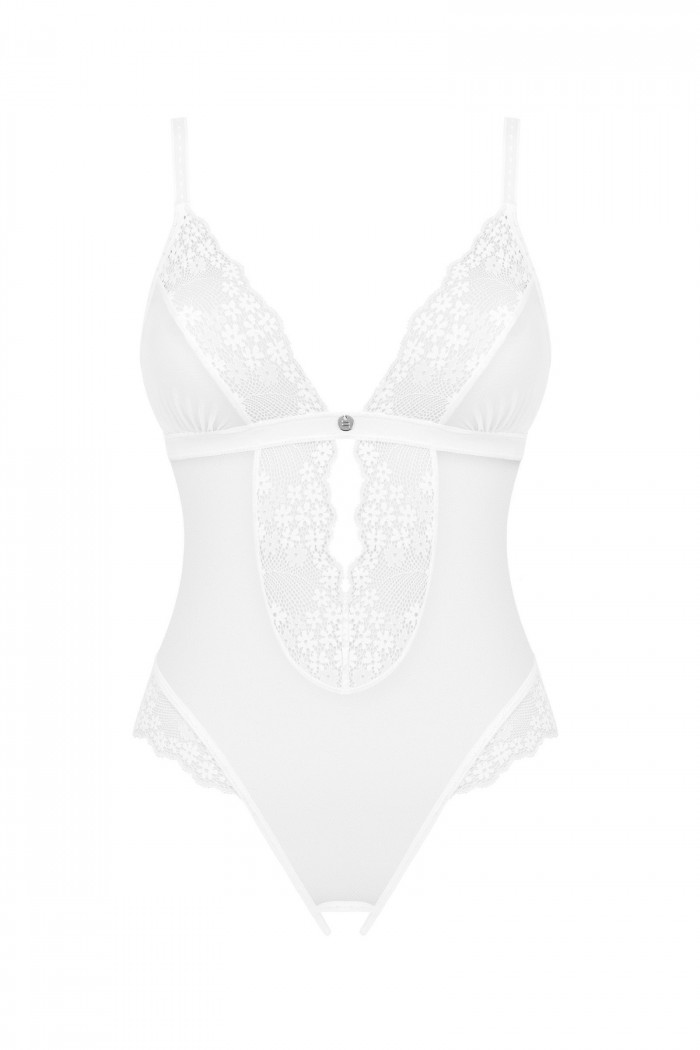 Боди полупрозрачное с вырезом Obsessive Heavenlly  — Заказать онлайн с доставкой